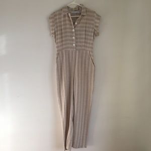 Christy Dawn Phoebe Jumper Ecru Stripe (Linen)